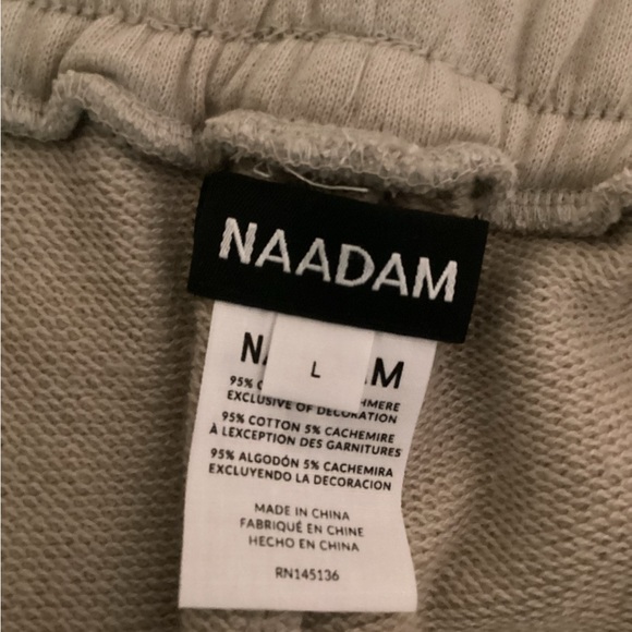 NAADAM COTTON AND 5% CASHMERE JOGGERS SZ L - Picture 5 of 6